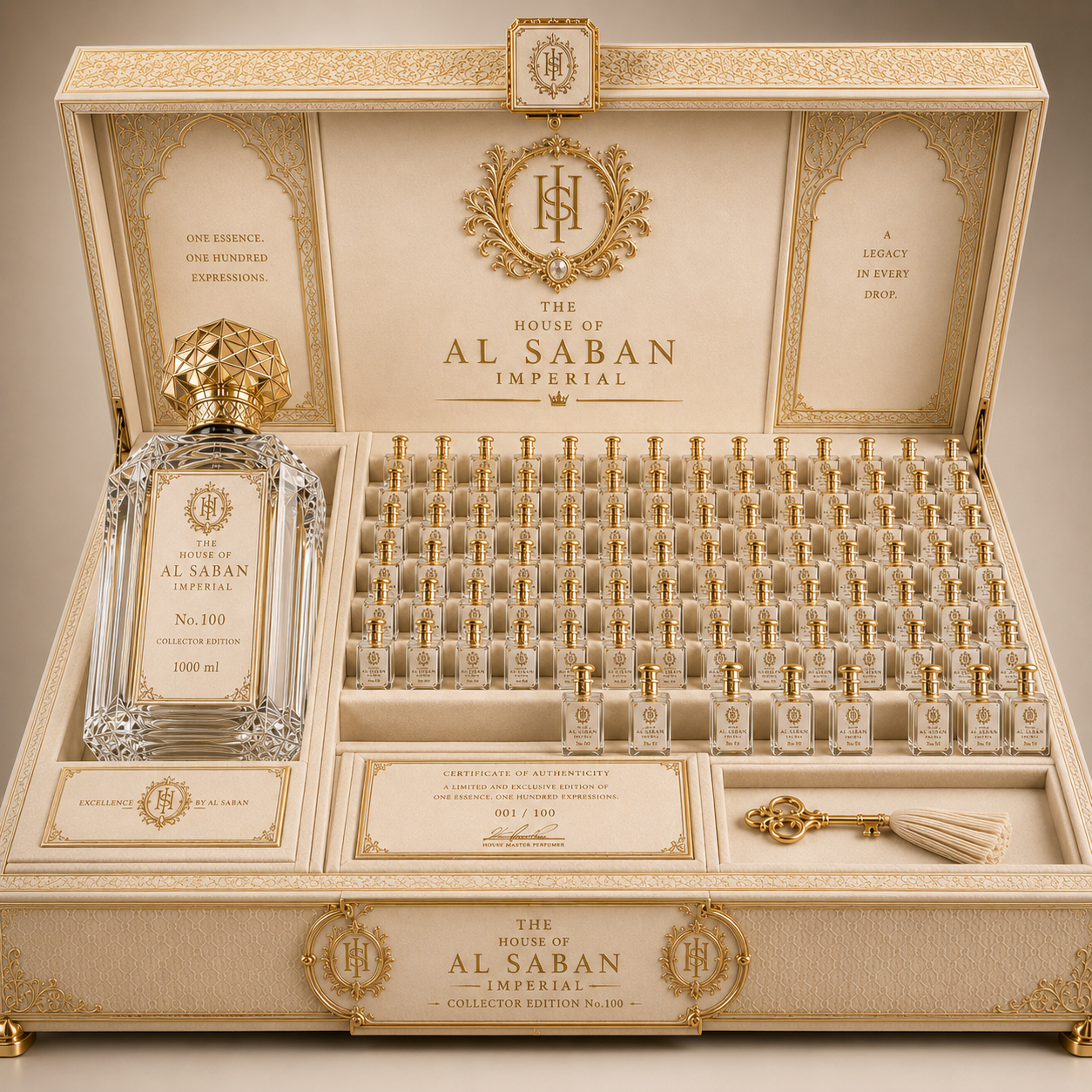 AL SABAN IMPERIAL No.100 Collector Edition full presentation box open